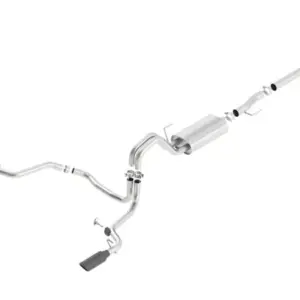 Borla 2015-2020 Ford F-150 2.7L/3.5L/5.0L Touring Black Tip Split Rear Exit Cat-Back Exhaust Kit
