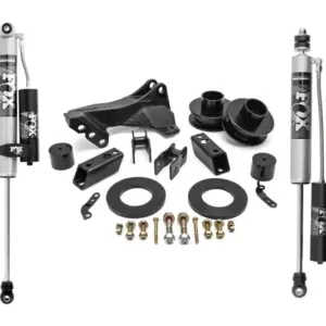 ReadyLift 2017-2022 Ford F250/F350 Super Duty 6.7L 2.5in Leveling Kit w/ FOX 2.0 Performance Series Remote Reservoir Shocks