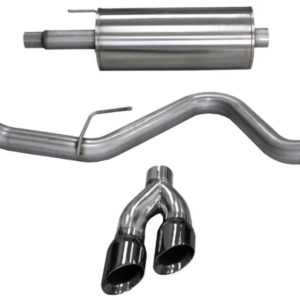 Corsa 2011-2014 Ford F-150 3.5L EcoBoost Cat-Back Exhaust Kit (Black Tip)