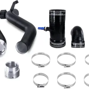 Mishimoto 2019-2023 Ford Ranger 2.3L EcoBoost Wrinkle Black Intercooler Piper & Boot Kit