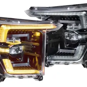 Morimoto 2021-2024 Ford F-150 XB LED Headlights with Amber DRL Outlines