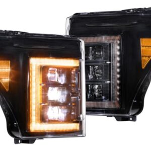 Morimoto 2011-2016 Ford F250/F350 Super Duty 6.7L Powerstroke XB LED Headlights - Amber DRL